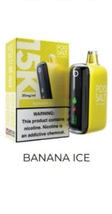 Podsalt 15000 Puffs 2% Nicotine Disposable Banana Ice