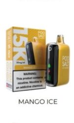 Podsalt 15000 Puffs 2% Nicotine Disposable Mango Ice