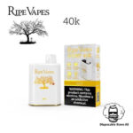 Ripe Vapes IVORY 20MG and 50MG 40000 Puffs Disposable Vape VCT Vanilla Custard Tobacco