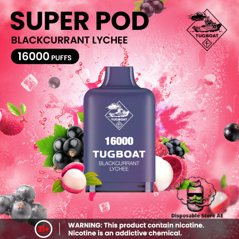 Tugboat - Blackcurrent Lychee - 16000 Puffs - 5_