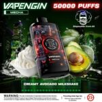 Vapengin Mecha 30mg Nicotine 50000 Puffs Disposable Creamy Avocado Milkshake