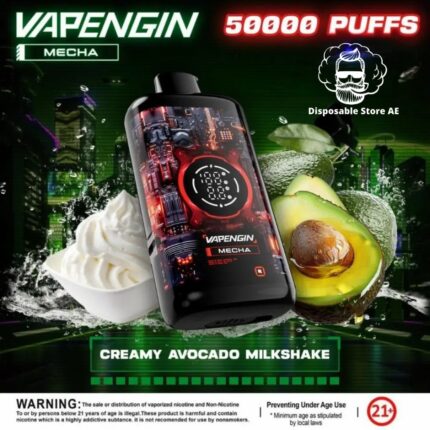Vapengin Mecha 30mg Nicotine 50000 Puffs Disposable Creamy Avocado Milkshake