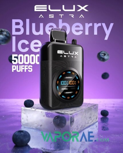 elux astra 50000 puffs disposable vape blueberry ice