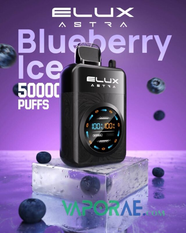 elux astra 50000 puffs disposable vape blueberry ice