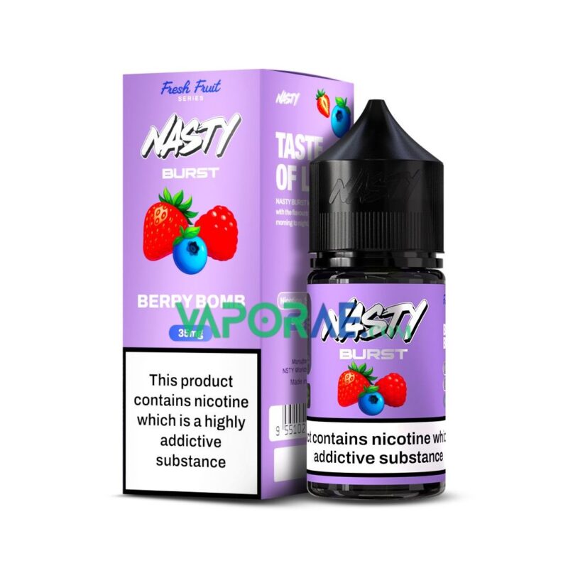 Nasty Burst Salt E liquid Berry Bomb