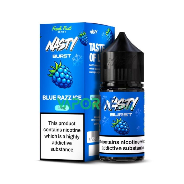 Nasty Burst Salt E liquid Blue Razz Ice