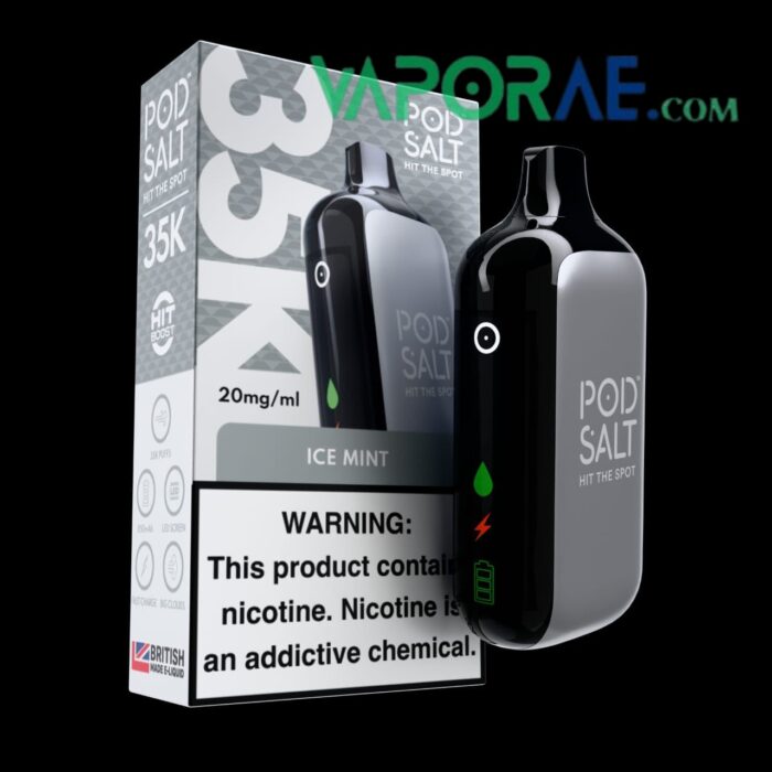 Pod Salt 35000 Puffs Disposable Vape Ice Mint 20mg Gen Vape Dubai