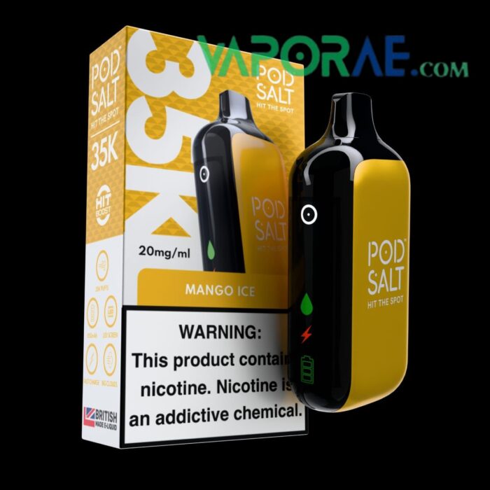 Pod Salt 35000 Puffs Disposable Vape Mango Ice 20mg Gen Vape Dubai