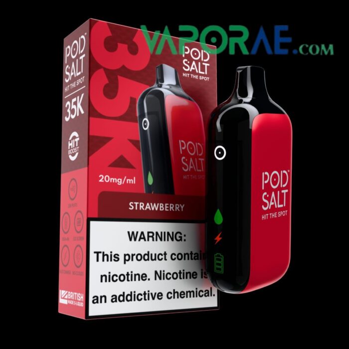 Pod Salt 35000 Puffs Disposable Vape Strawberry 20mg Gen Vape Dubai