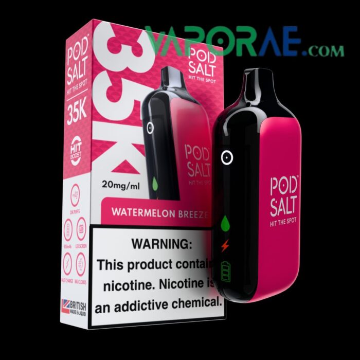 Pod Salt 35000 Puffs Disposable Vape Watermelon Breeze 20mg Gen Vape Dubai