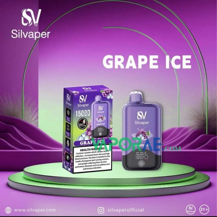 Silvaper 15000 Puffs Disposable Vape Grape Ice