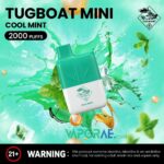 Tugboat Mini 2000 Puffs 2 Nicotine Disposable Vape in UAE Cool Mint