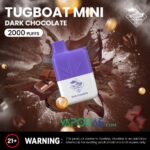 Tugboat Mini 2000 Puffs 2 Nicotine Disposable Vape in UAE Dark Chocolate