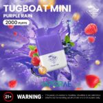 Tugboat Mini 2000 Puffs 2 Nicotine Disposable Vape in UAE Purpple Rain