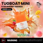 Tugboat Mini 2000 Puffs 2 Nicotine Disposable Vape in UAE Strawberry Mango