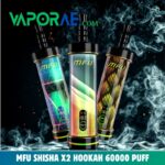 mfu shisha x2 hookah 60000 puff disposable vape in dubai
