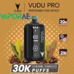 vudu pro 30k puffs 20 mg caramel tobacco
