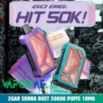 ZGAR Sorna Boost 50000 Puffs