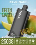 RELX Peace 25k puffs 20MG Disposable Vape in Dubai Green Mango