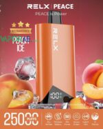 RELX Peace 25k puffs 20MG Disposable Vape in Dubai Peach Ice