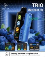 elfbar trio up to 40000 puffs 50mg blue razz ice