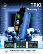 elfbar trio up to 40000 puffs 50mg blueberry ice
