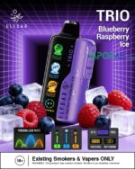 elfbar trio up to 40000 puffs 50mg blueberry raspberry ice