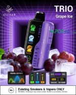 elfbar trio up to 40000 puffs 50mg grape ice