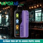 elfbar trio up to 40000 puffs 50mg nicotine 4 mesh coil disposable vape