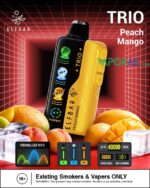 elfbar trio up to 40000 puffs 50mg peach mango