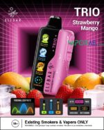elfbar trio up to 40000 puffs 50mg strawberry mango