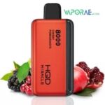 hqd miracle 8000 puffs blackberry pomegranate cherry disposable pod vape