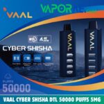 vaal cyber shisha dtl 50000 puffs 5mg nicotine