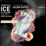 IGNITE ICE Disposable 40K Puffs Grape Peach Ice
