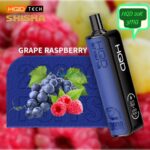 hqd shisha 20000 puffs dtl 3mg grape raspberry