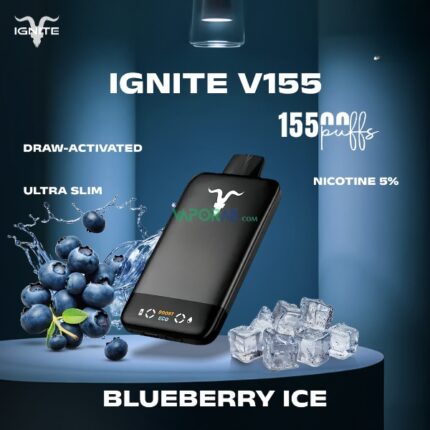 ignite v155 15500puffs blueberry ice