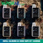 uwell caliburn g5 koko vape kit 1600mah 3ml max 35w in the uae