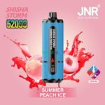 jnr shisha storm 52000 puffs disposable vape 2 dtl in the uae summer peach ice