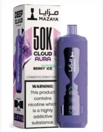 mazaya cloud aura 50000 puffs disposable vape 6mg in the uae berry ice