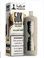 mazaya cloud aura 50000 puffs disposable vape 6mg in the uae golden mint