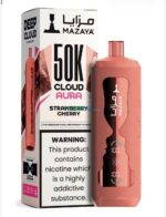 mazaya cloud aura 50000 puffs disposable vape 6mg in the uae strawberry cherry
