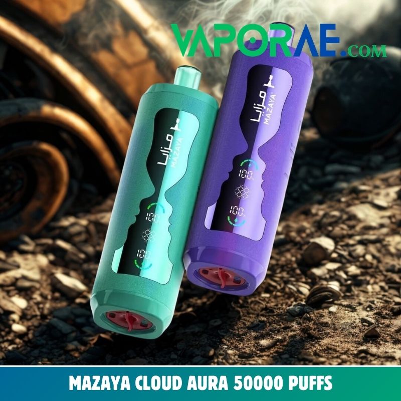 mazaya cloud aura 50000 puffs disposable vape 6mg in the uae