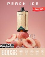 relx optimus up to 60000 puffs 50mg peach ice