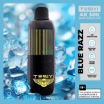 tesiyi ak 50000 puffs disposable vape 50mg in the uae blue razz