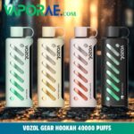 vozol gear hookah 40000 puffs disposable vape 5mg in the uae