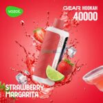 vozol gear hookah 40000 puffs strawberry margarita