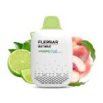 flerbar 0zero nicotine 3500 puffs vape lime peach