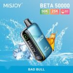 misjoy beta 50000 puffs disposable vape 50mg in the uae bad bull
