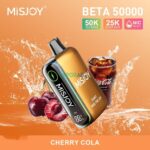 misjoy beta 50000 puffs disposable vape 50mg in the uae cherry cola
