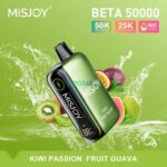 misjoy beta 50000 puffs disposable vape 50mg in the uae kiwi passion fruit guava
